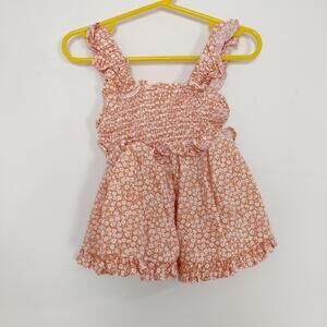 Any & Evan Girl's Floral Tank Top Size 4T Smocked